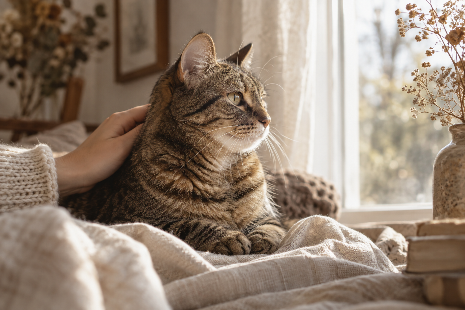 A cherished pet at home